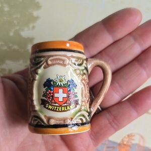 Switzerland Souvenir Mini Mug Vintage
